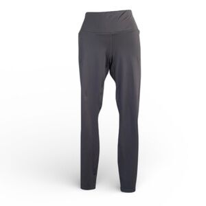 UNDER ARMOUR leggings grey performance hi waisted 2 pockets. Logo on back. M EUC